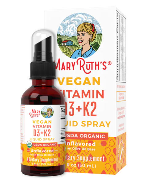  Vitamin D3 + K2 Mary Ruth’s đảm bảo chuyển hóa canxi hiệu quả 30ml (Dạng Xịt) 