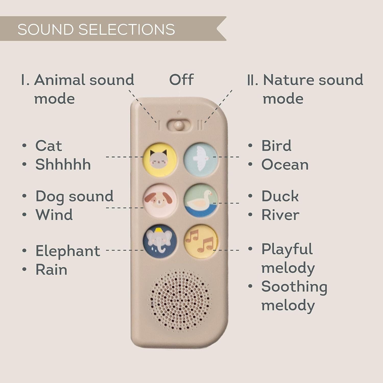  Sách Vải Treo Có Âm Thanh Taf Toys Soothing Sounds Book 