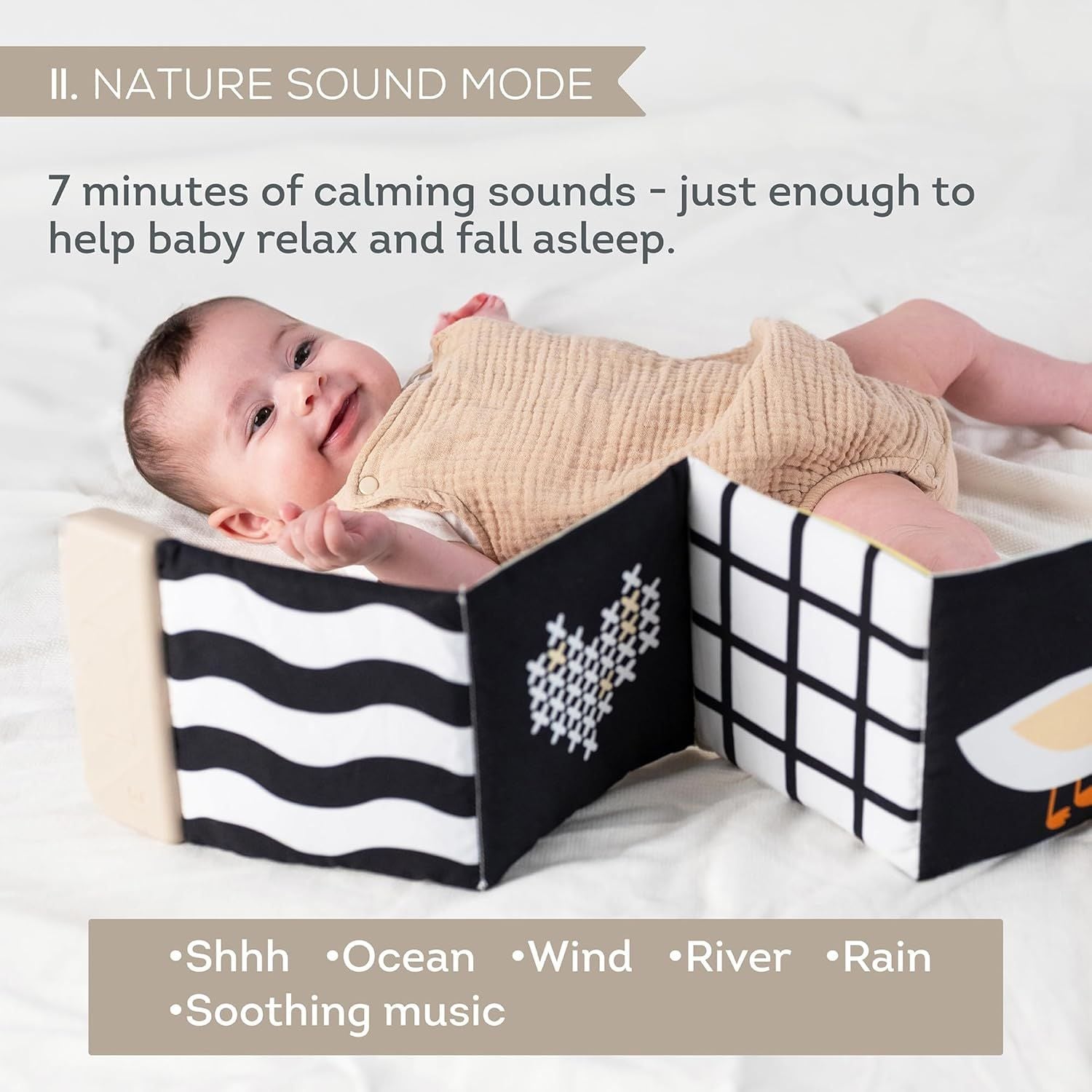  Sách Vải Treo Có Âm Thanh Taf Toys Soothing Sounds Book 