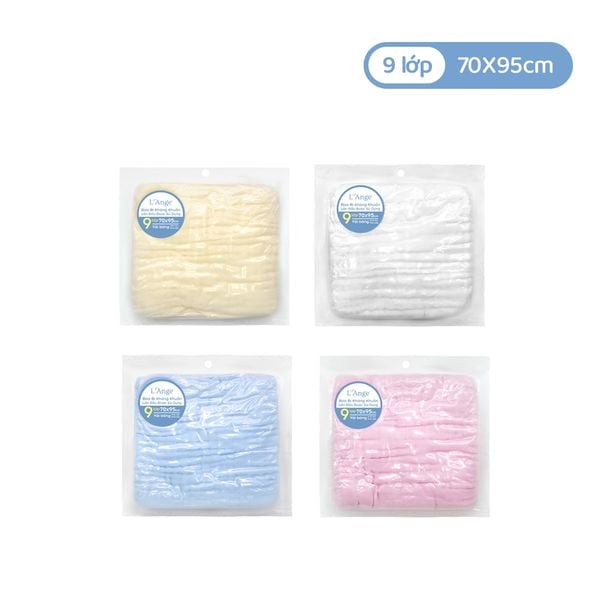  Khăn tắm vải bông 9 lớp L'ange 70 x 95 cm 
