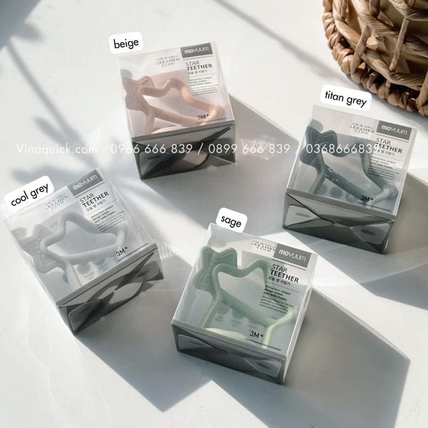  Gặm Nướu Moyuum Hình Sao Cho Bé Từ 3M+ 