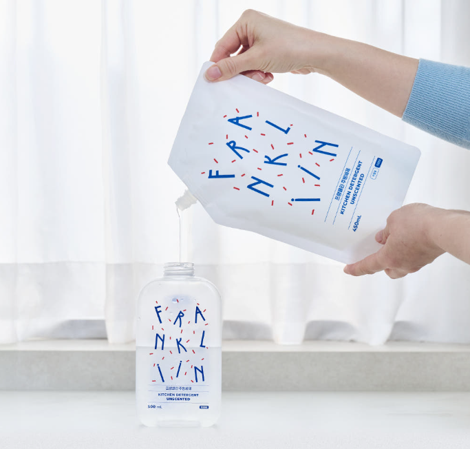 Túi Nước Rửa Bình Cữa FrankLiin 450ml 