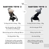  XE ĐẨY BABYZEN YOYO3 6+ - KHUNG ĐEN/ĐỆM BON POINT 