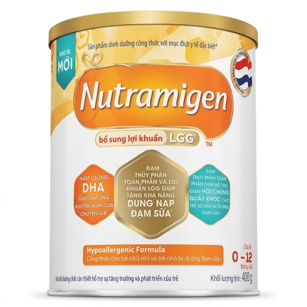  Sữa Nutramigen® A+ LGG cho trẻ dị ứng Dị Ứng Đạm Bò Từ 0-12 Tháng (400g) 