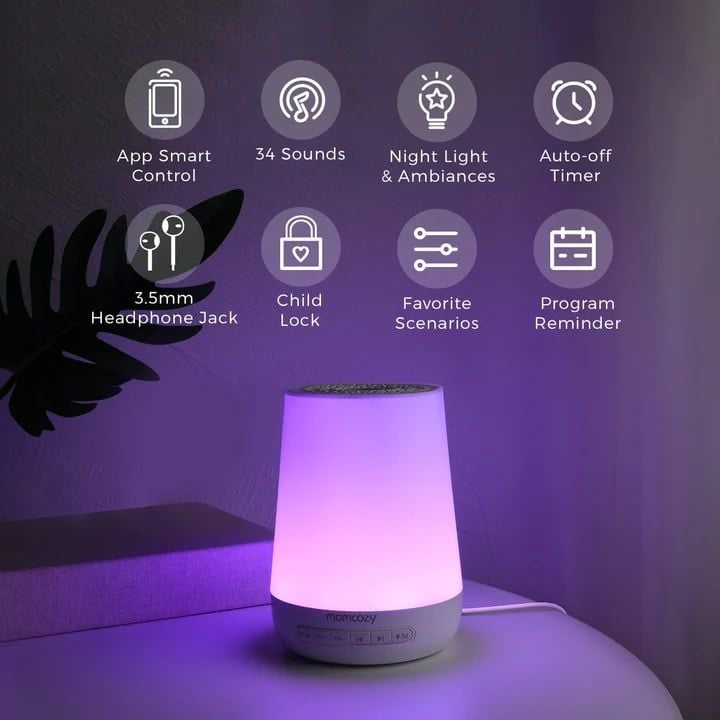  Máy Tạo Tiếng Ồn Trắng Thông Minh Momcozy - Kết Nối App Control 