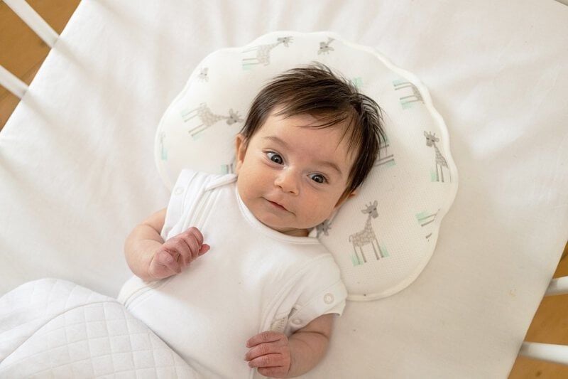  Gối Chống Bẹp Đầu Purflo Cho Bé Sơ Sinh ( 0-18M+) 