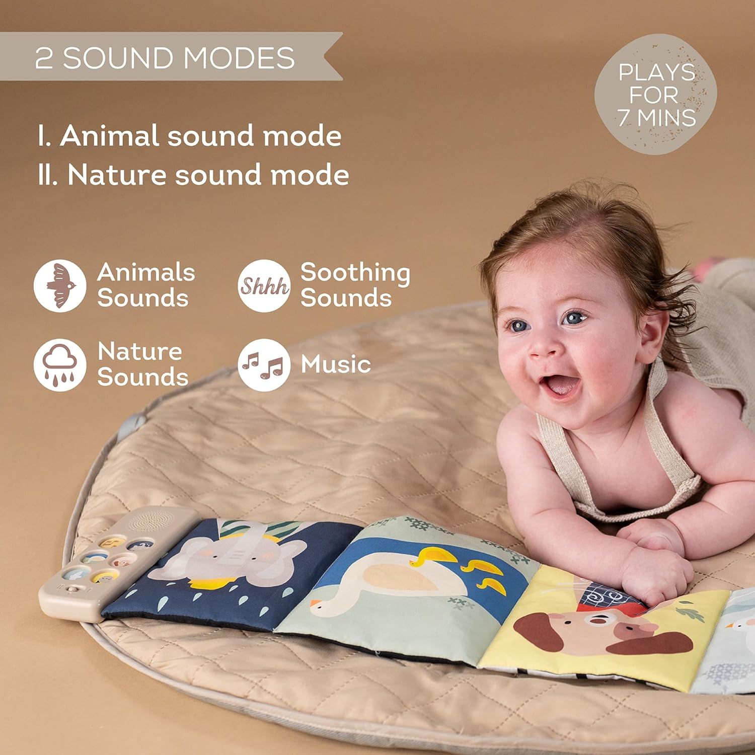  Sách Vải Treo Có Âm Thanh Taf Toys Soothing Sounds Book 