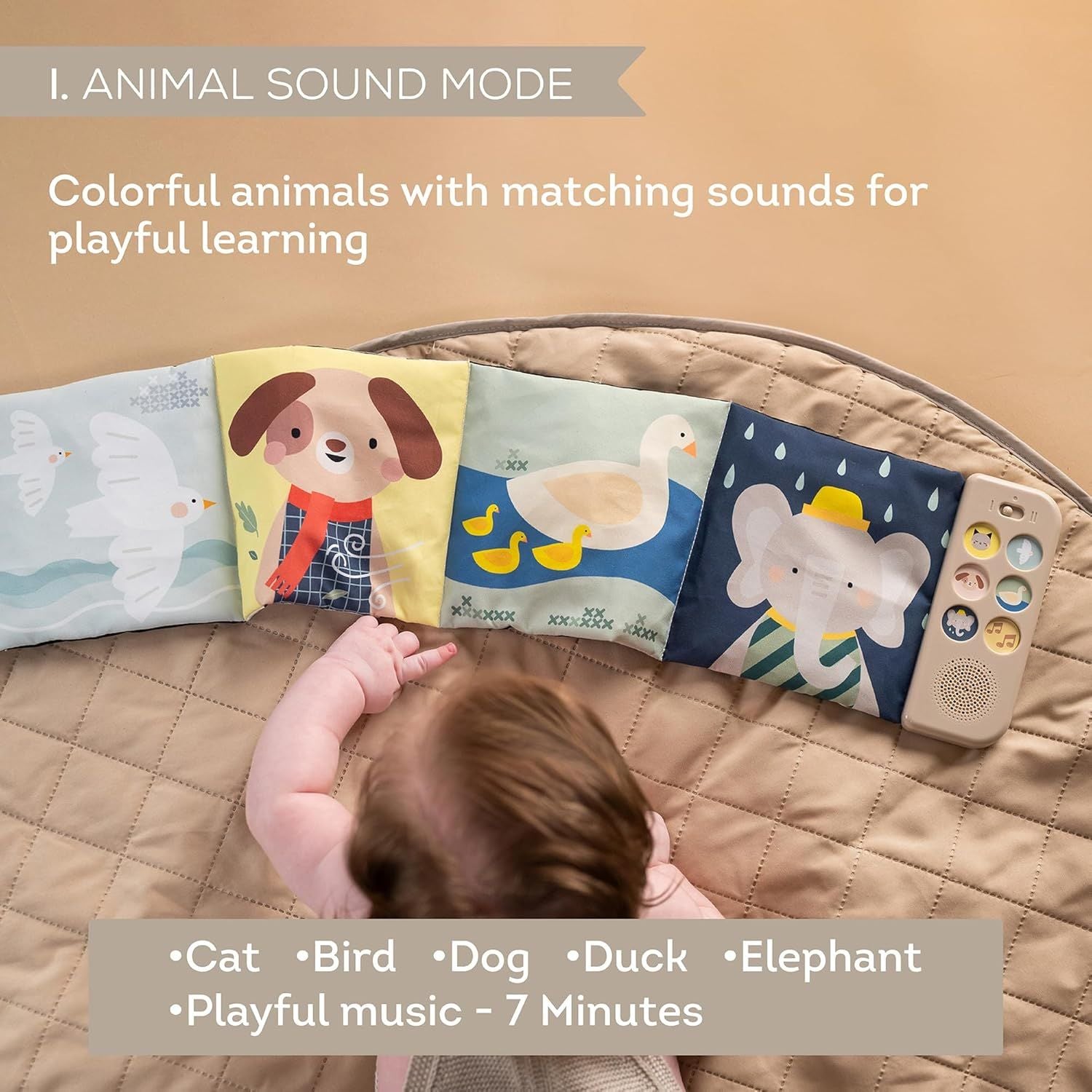  Sách Vải Treo Có Âm Thanh Taf Toys Soothing Sounds Book 