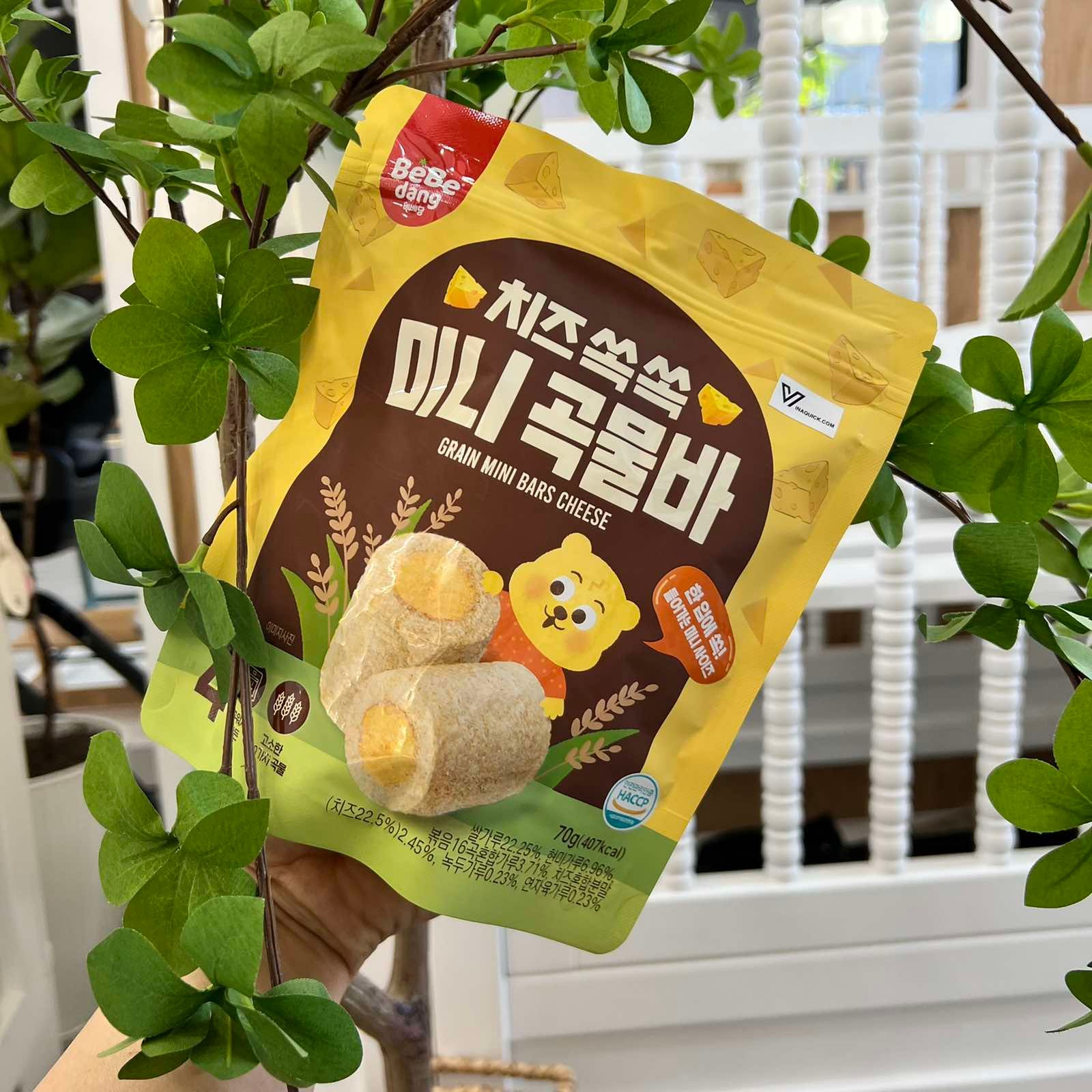  Bánh Cuộn Ngũ Cốc Mini Bebedang Cho Bé Từ 15M+ (70g) 