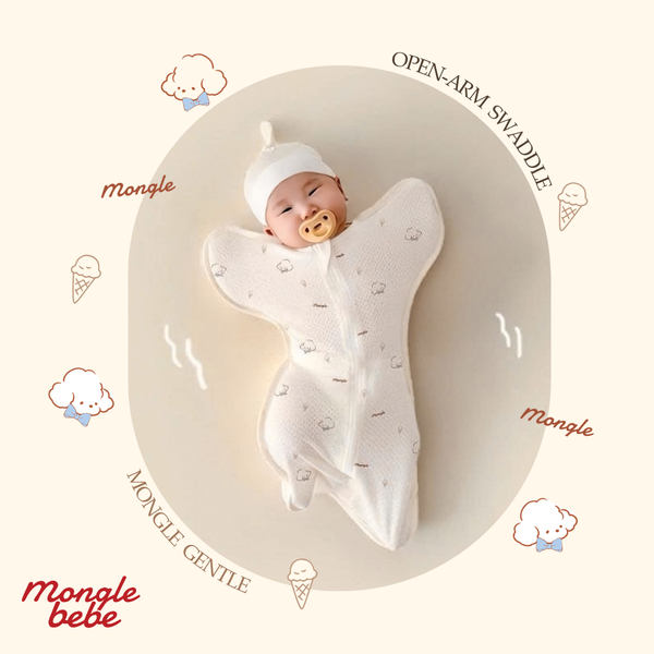  Nhộng Chũn Hở Tay 2in1 Đa Năng Eyelet Airmesh Mềm Mịn Mongle Bebe Hàn Quốc 