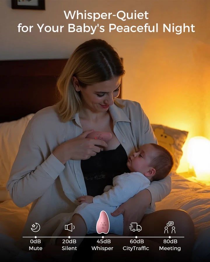  Máy Massage Thông Tia Sữa Có Sưởi Ấm Momcozy A1 Pro 