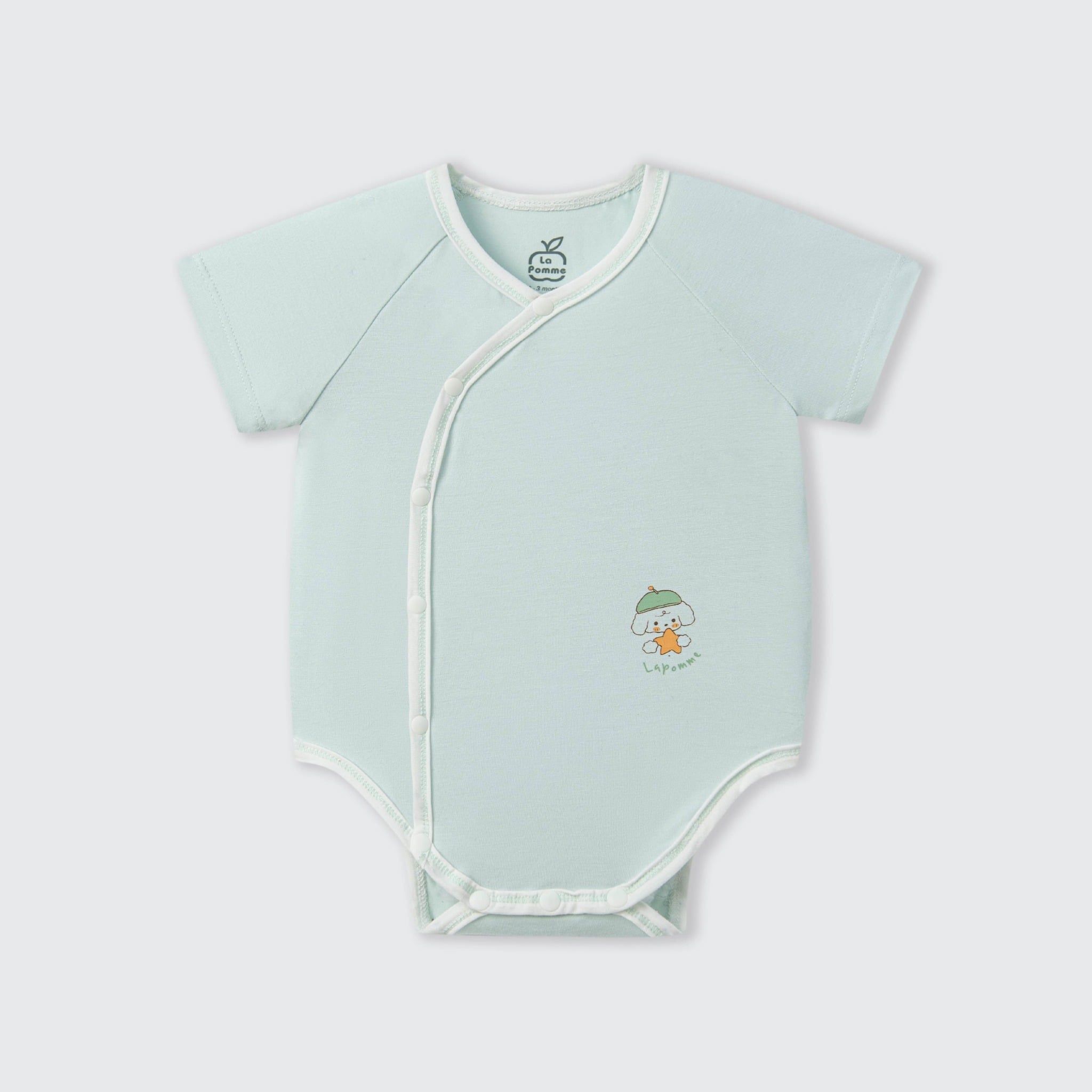 Body chip cộc La Pomme bé cún lông mềm - Xanh nhạt 
