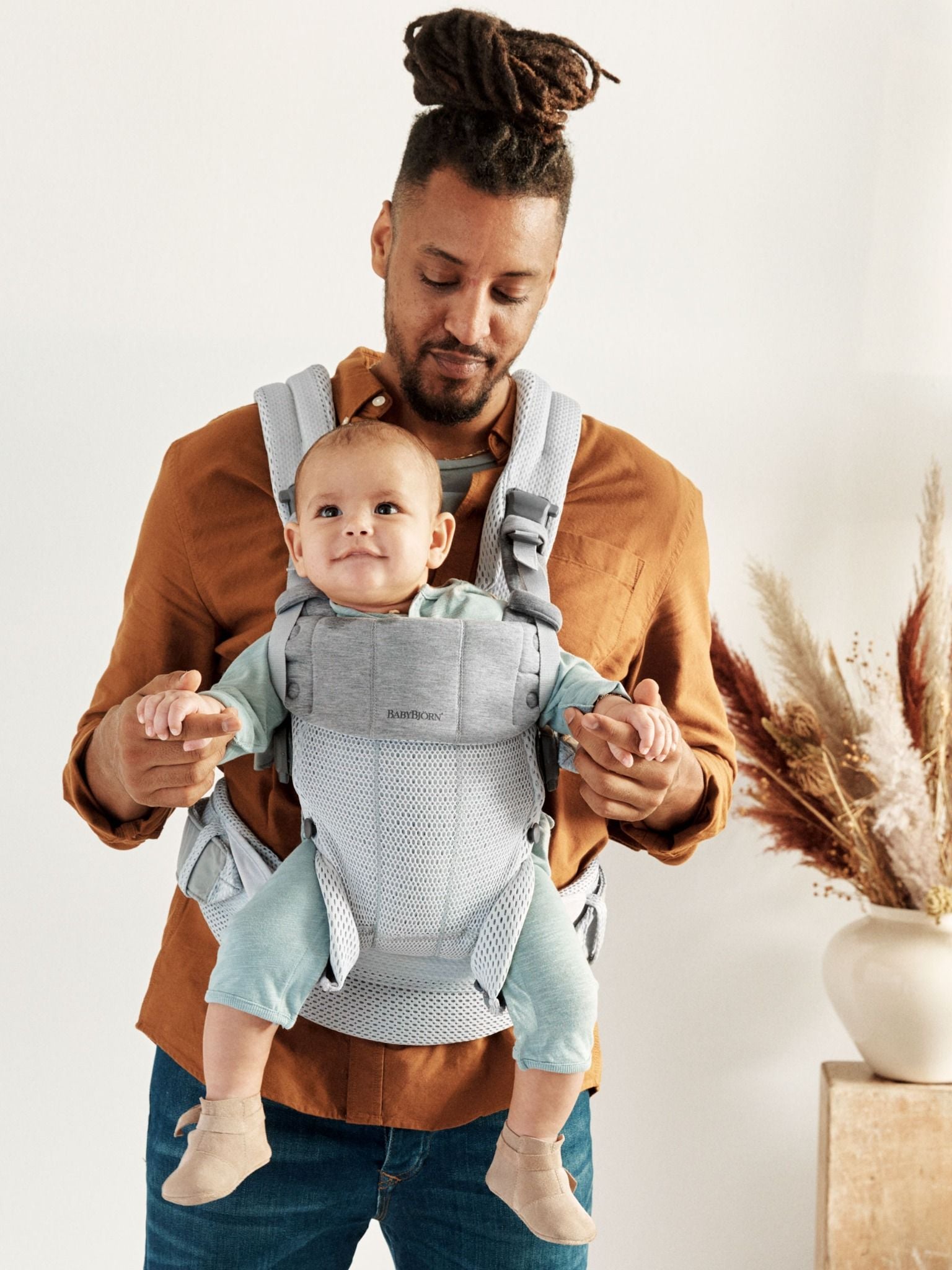  Địu Trẻ Em Baby Bjorn Baby Carrier Harmony - Màu Silver 