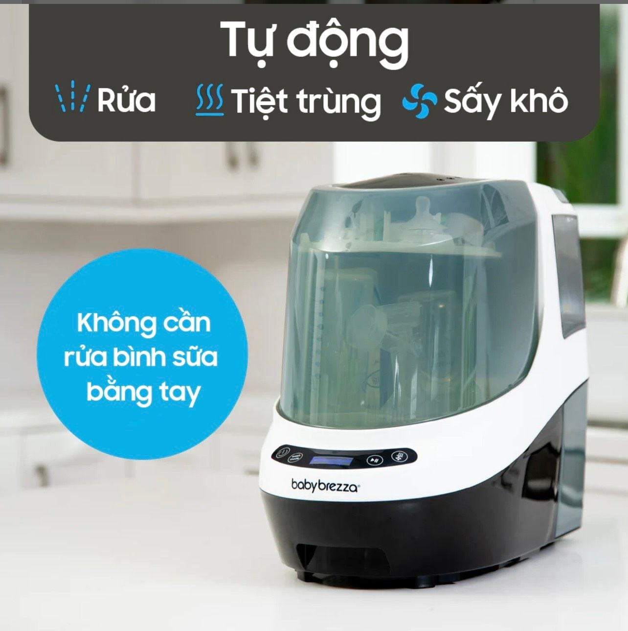  MÁY RỬA BÌNH SỮA BABY BREZZA PRO 