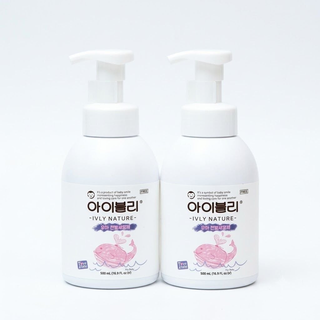  Nước rửa bình tạo bọt IVLY NATURE (500ml) 