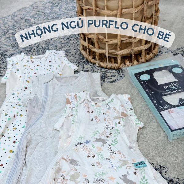  (A) Nhộng Ngủ Purflo Mùa Hè Từ 0-4M+ Cho Bé 0.5 Tog 