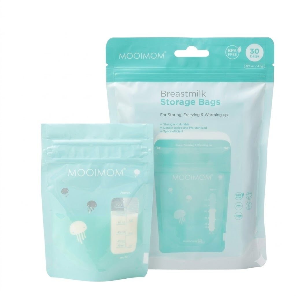  Túi Trữ Sữa MOOIMOM Breastmilk Storage Bags 120ml (30pcs) 
