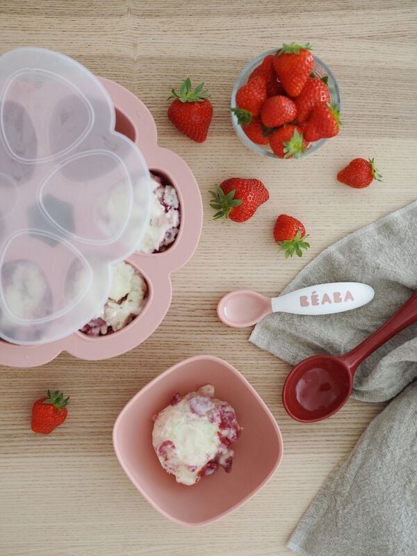  Set Thìa & Nĩa Tập Ăn Công Thái Học Ergonomic Cutlery Béaba Cho Bé Từ 8M+ 