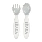  Set Thìa & Nĩa Tập Ăn Công Thái Học Ergonomic Cutlery Béaba Cho Bé Từ 8M+ 