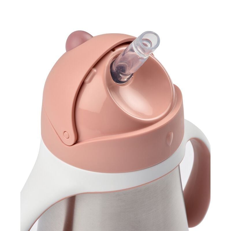  Bình Nước Giữ Nhiệt Kèm Ống Hút Béaba Cho Bé Từ 8M+ (350ml) 