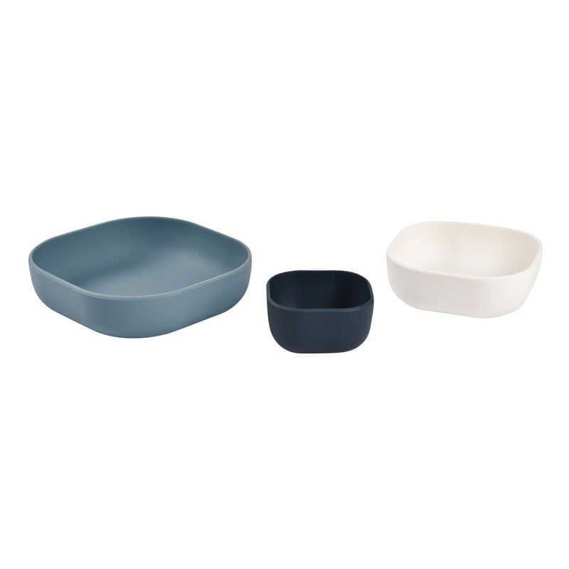  Set 3 Bát Ăn Dặm Silicone Béaba Cho Bé Từ 4M+ 