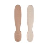  Set 2 Thìa Ăn Dặm Silicone Pre-Spoons Béaba Cho Bé Từ 4M+ 