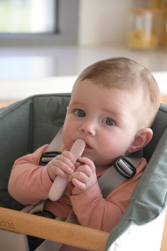  Set 2 Thìa Ăn Dặm Silicone Pre-Spoons Béaba Cho Bé Từ 4M+ 