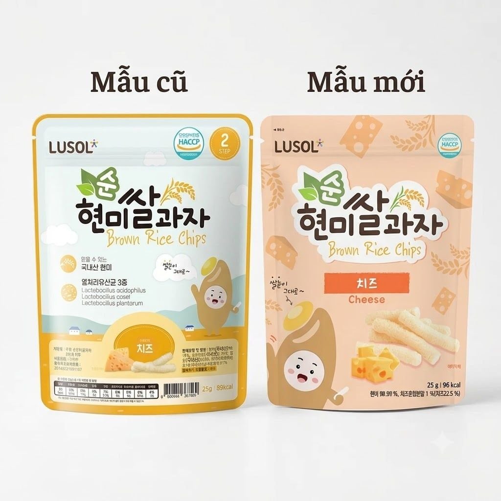  Bánh gạo lứt Lusol hữu cơ bổ sung lợi khuẩn (6M+) 