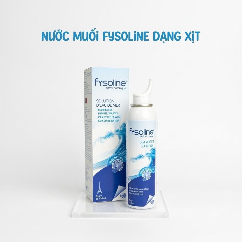  Dung dịch nước muối biển vệ sinh mũi Fysoline 100ml 