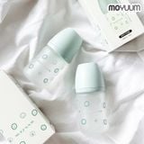  Bình Sữa Thủy Tinh Tráng Silicon Moyuum - Happy More 