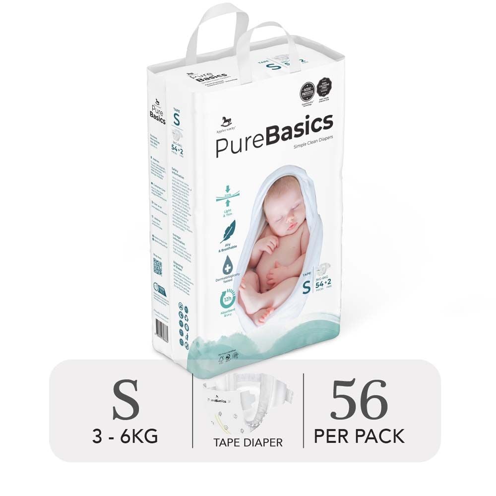  Bỉm Tã Dán Ngày Đêm Applecrumby Purebasics 
