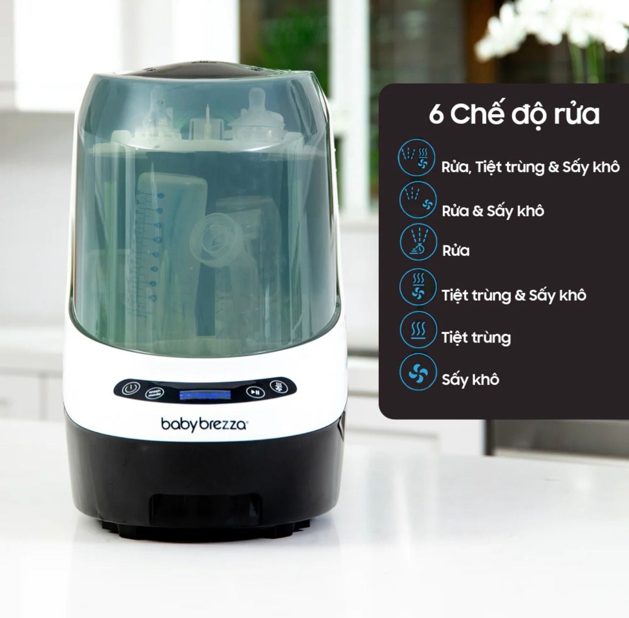  MÁY RỬA BÌNH SỮA BABY BREZZA PRO 
