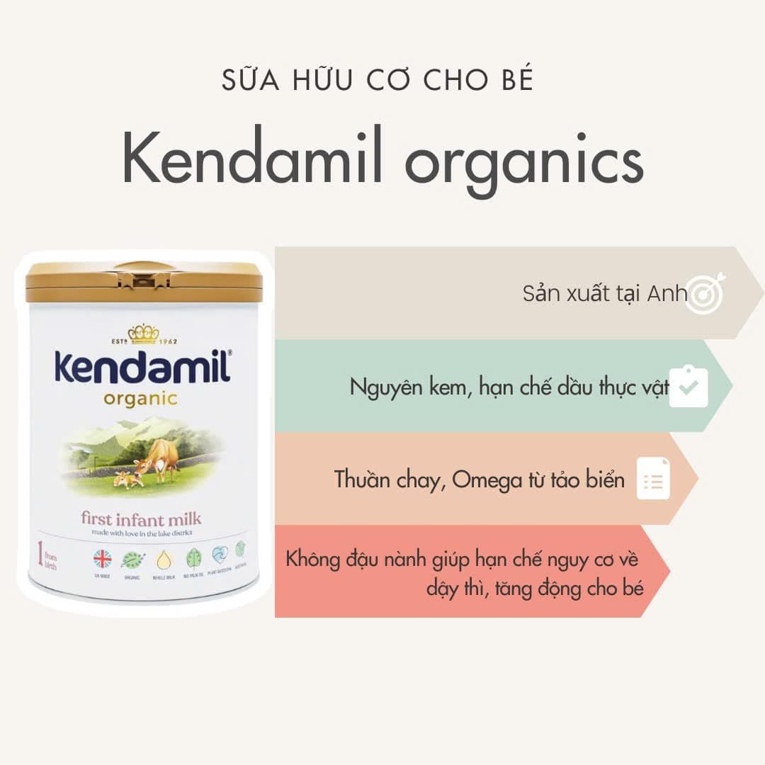  Sữa Kendamil Organic Số 1 800g (0 - 6 tháng) 