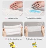  Khăn Giấy Ướt Baby Tattoo Siêu Cao Cấp Cho Bé Chất Vải CASHMERE (90 Miếng) 
