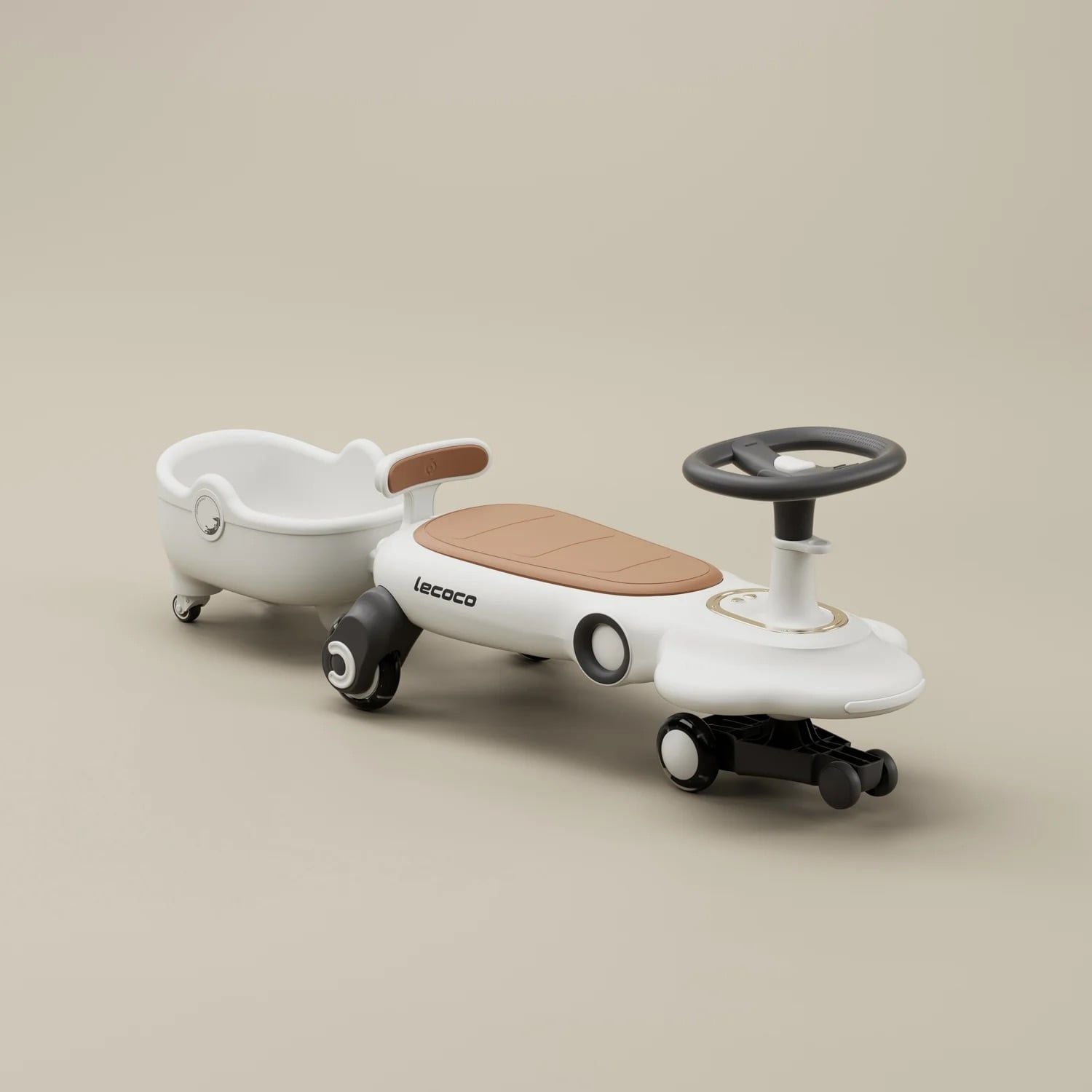  Xe Lắc kèm đuôi kéo Lecoco Swing Car Figg F2 