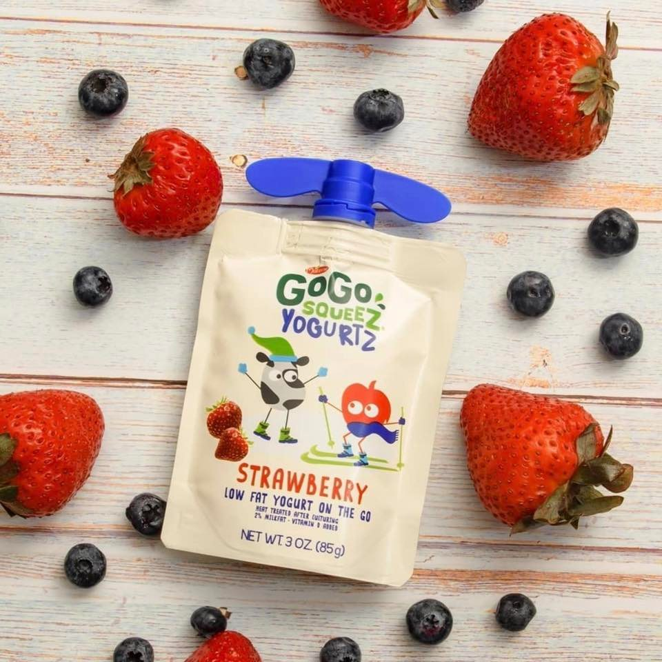  Sữa chua túi Gogo SqueeZ YogurtZ - Dâu 