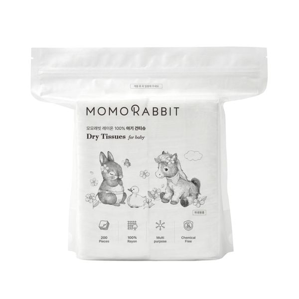  KHĂN KHÔ ĐA NĂNG MOMO RABBIT (200 tờ) 