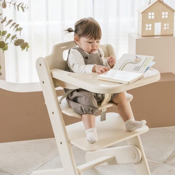  Ghế Ăn Dặm Kèm Đệm Dono&Dono Cao Cấp (Đệm Beige/Pink) 
