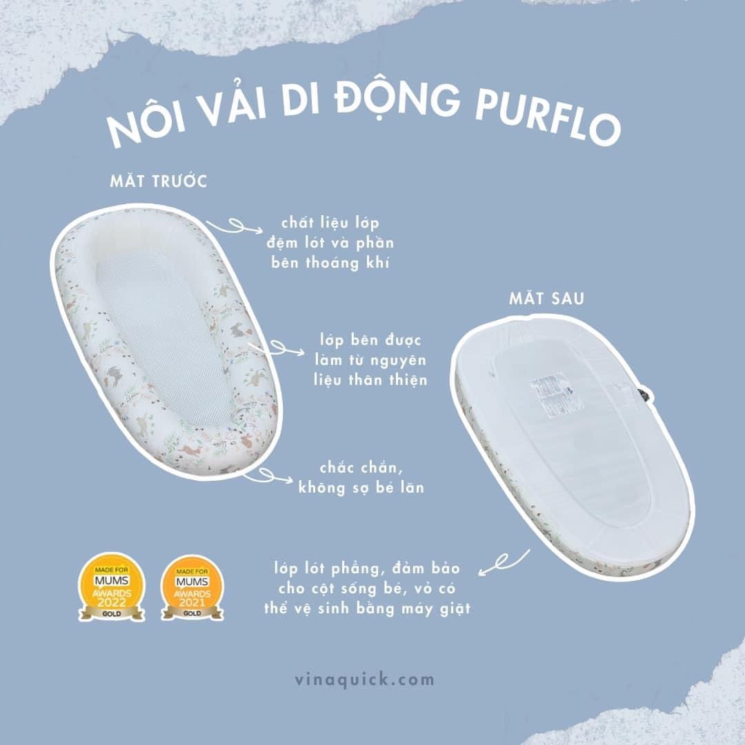  (A) Nôi Vải Di Động Purflo Sleep Tight Baby Bed 