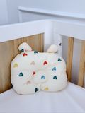  (A) Gối Chống Bẹp Đầu Tai Gấu Cho Bé Từ Sơ Sinh HV Bedding 