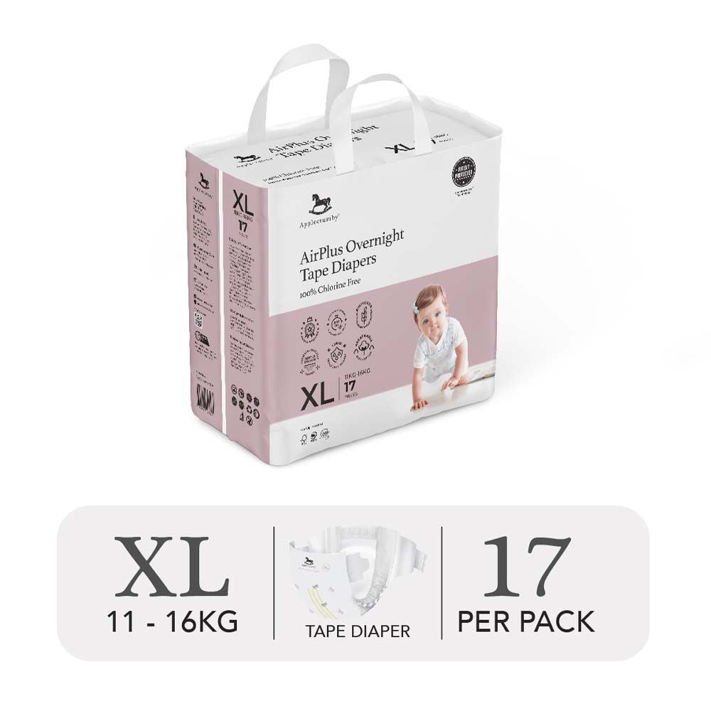  (MINI) BỈM TÃ DÁN ĐÊM APPLECRUMBY AIRPLUS OVERNIGHT 