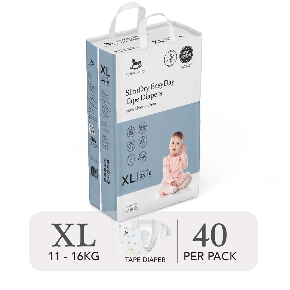  (MEGA) BỈM TÃ DÁN NGÀY APPLECRUMBY SLIMDRY EASYDAY 