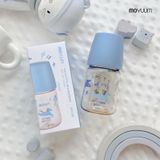  Bình Sữa PPSU Moyuum Thế hệ 3 - Mẫu Ngựa Aqua Blue 