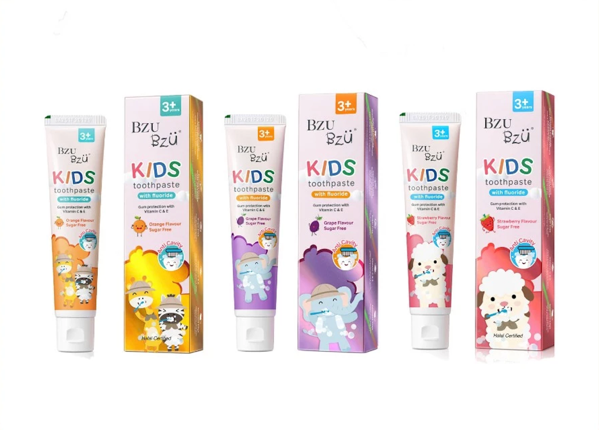  Kem đánh răng trẻ em Bzu Bzu Kids Toothpaste 50g 