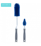  Set 2 cọ rửa bình sữa, núm ti silicone Mother-K Hàn Quốc 