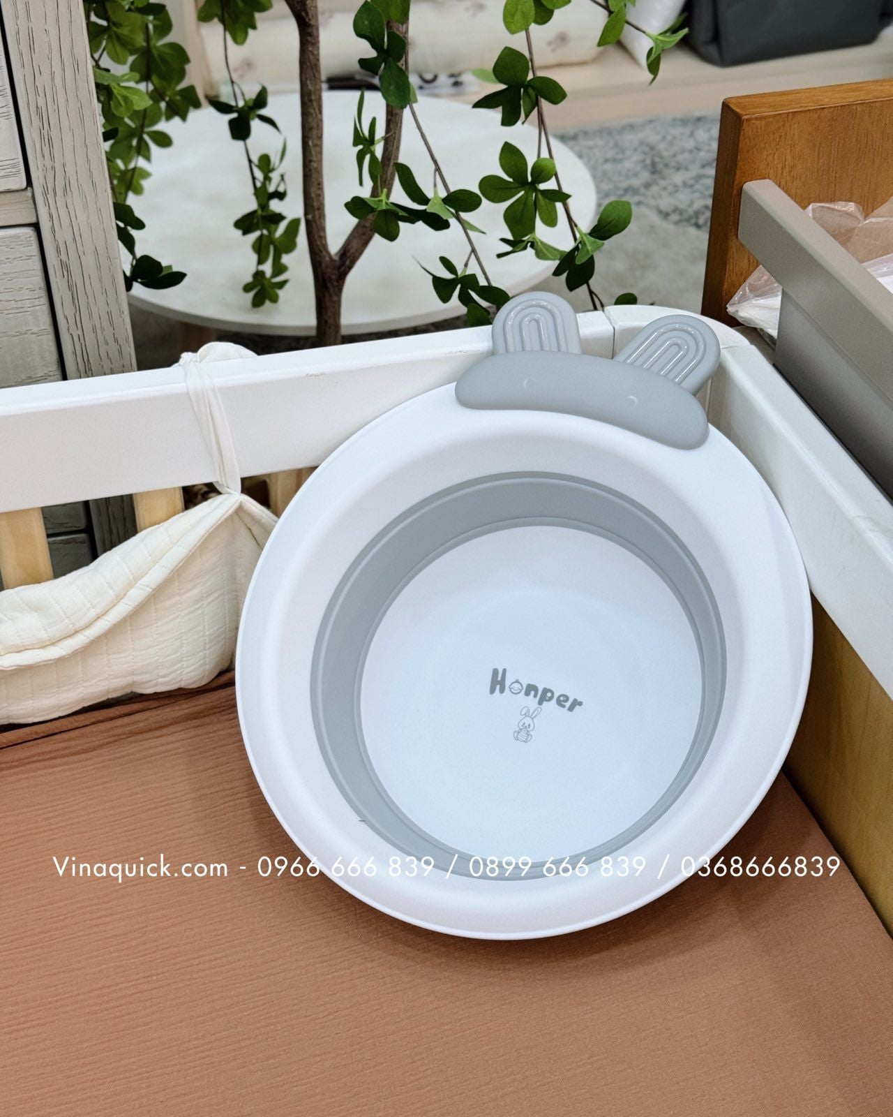  Chậu Rửa Mặt Gấp Gọn Honper Thỏ HP539 