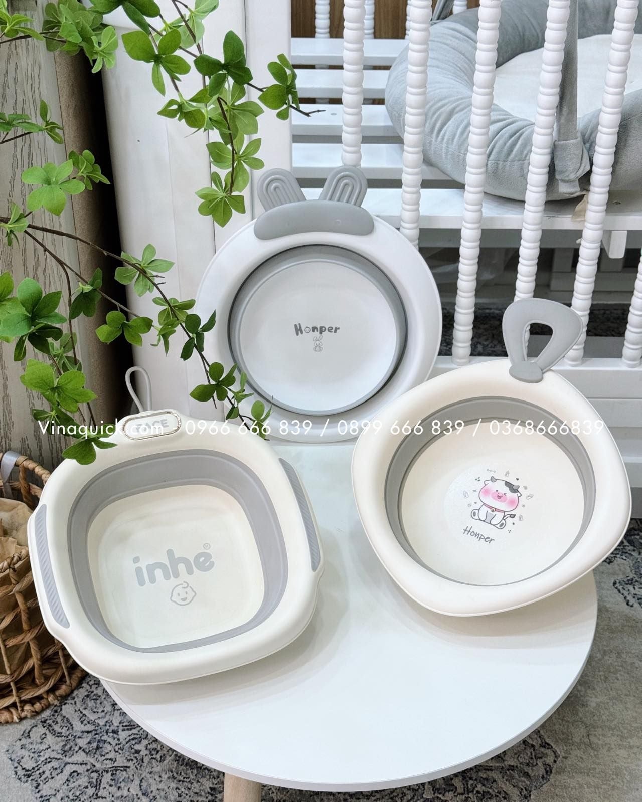  Chậu Rửa Mặt Gấp Gọn Honper Thỏ HP539 