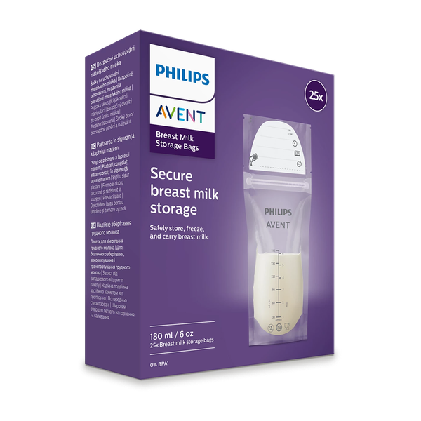  Túi trữ sữa Philip Avent 180ml (Hộp 25 túi) 