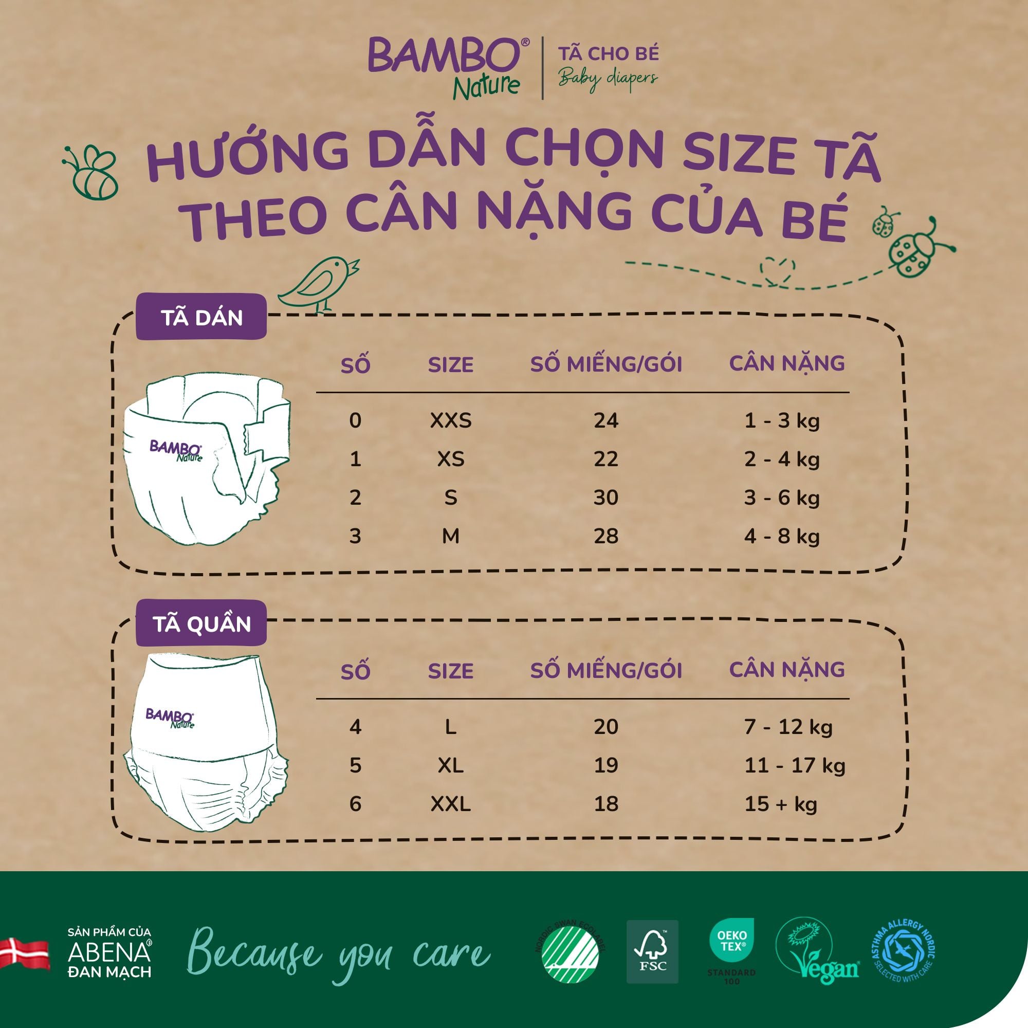  Bỉm / Tã Quần Bambo Nature 
