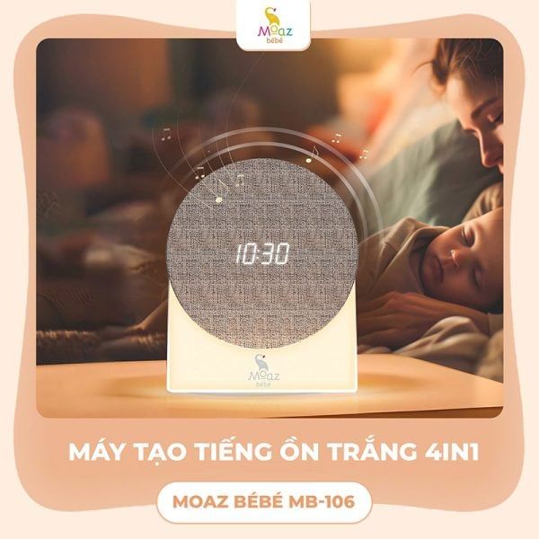  Máy tạo tiếng ồn trắng 4 trong 1 Moaz BéBé MB-106 